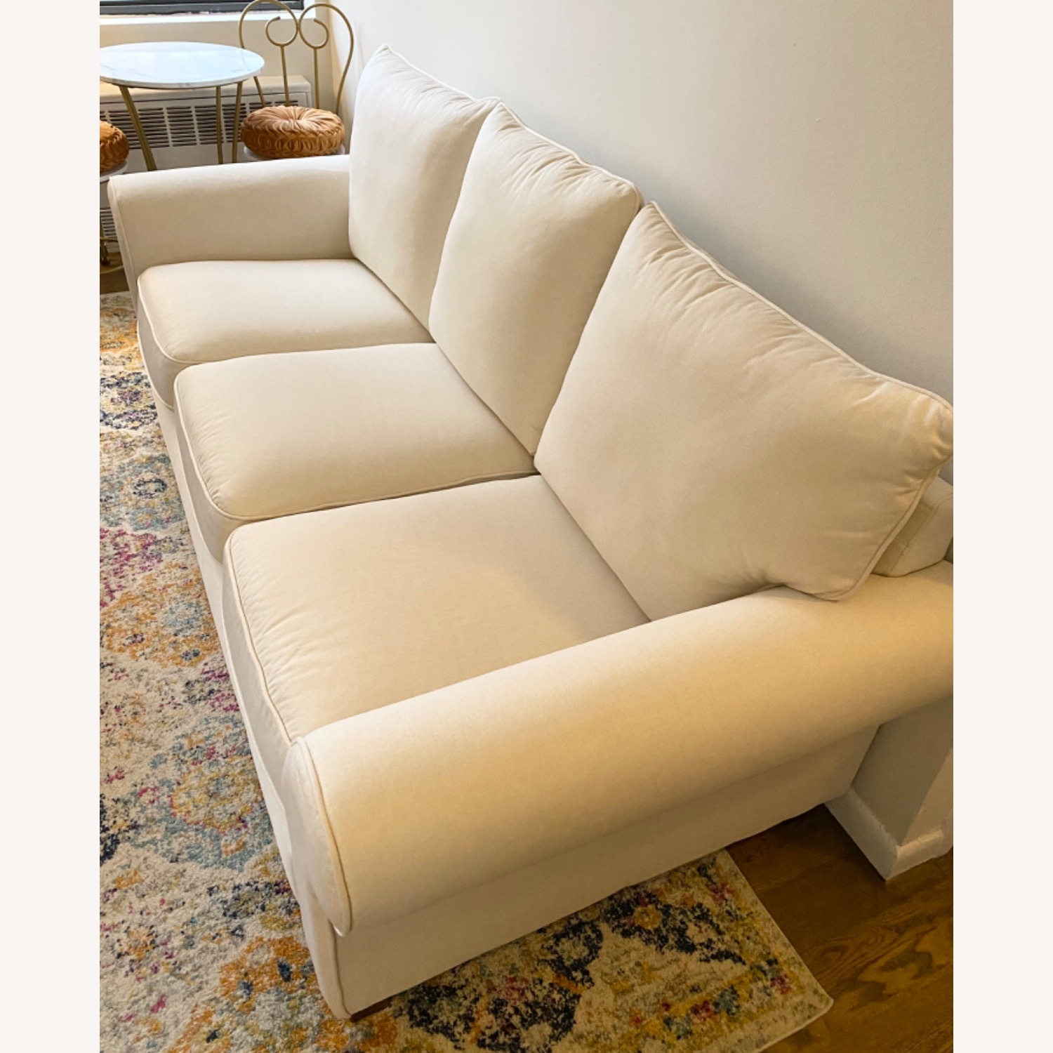 Macy's Laurent White Fabric 3+ Seater Sofa - image-5