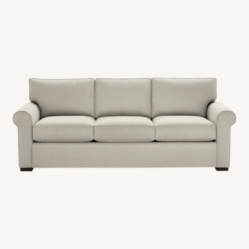 Used Macy's Laurent White Fabric 3+ Seater Sofa for sale on AptDeco