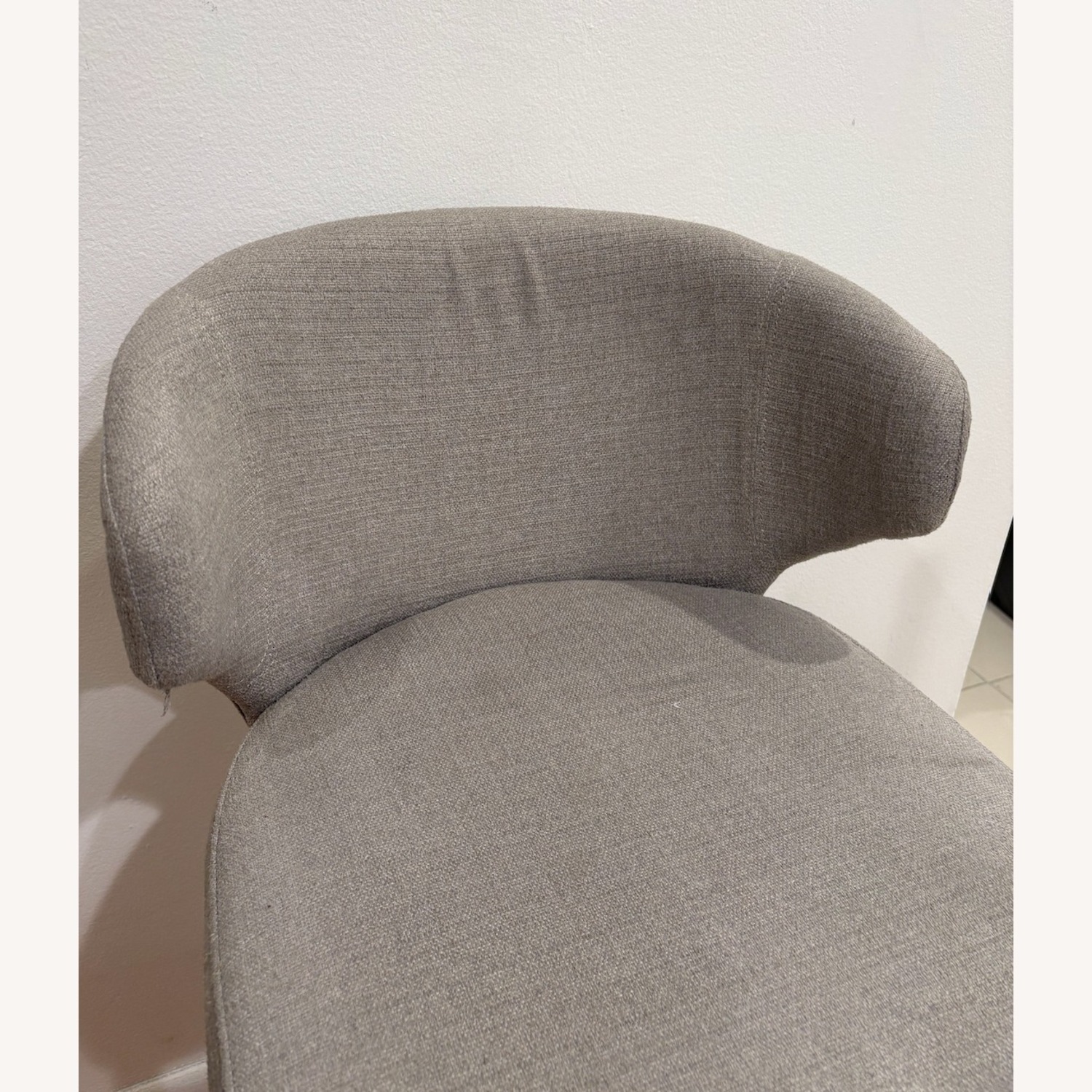 Light Gray Bar Stools Soft Fabric 2 - image-3