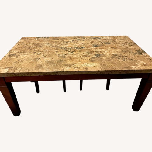 Used Marble Dining Set & Wine Rack  for sale on AptDeco