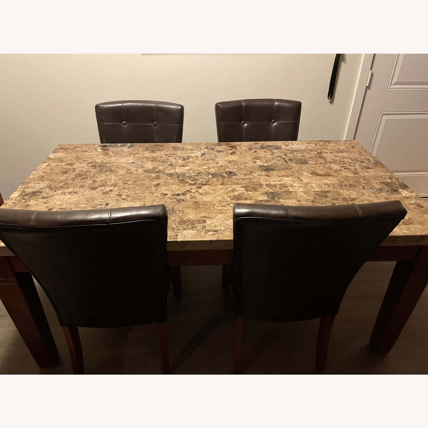 Marble Dining Set & Wine Rack  - image-1