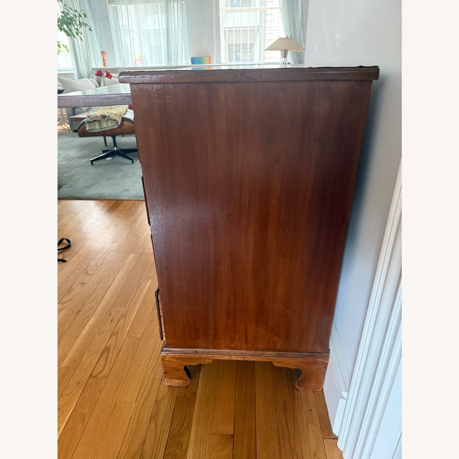 Dark Brown Wood Dresser - image-2