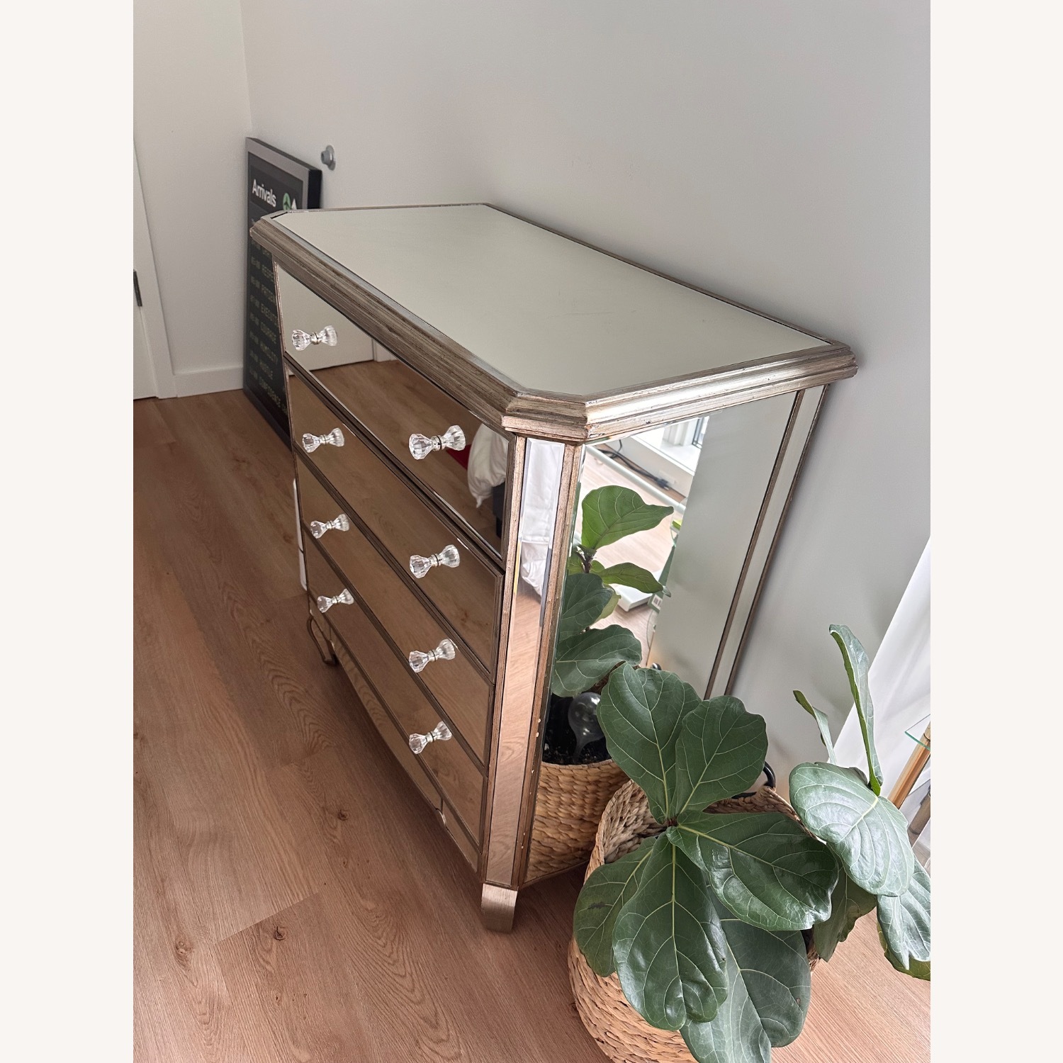 Vintage/Antique Mirrored Glass Dresser - image-1