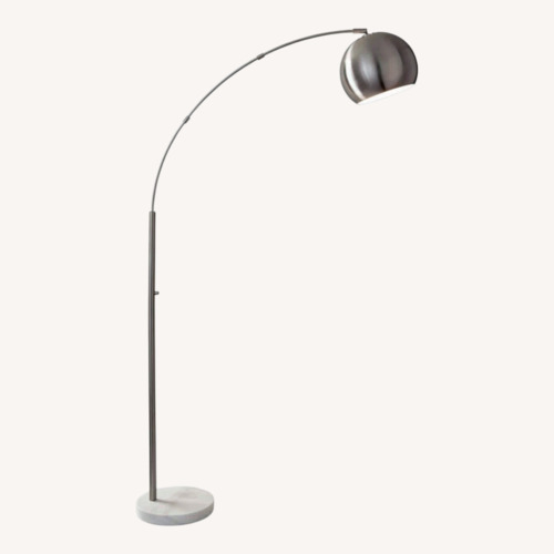 Used Silver Stainless Steel Floor Lamp for sale on AptDeco