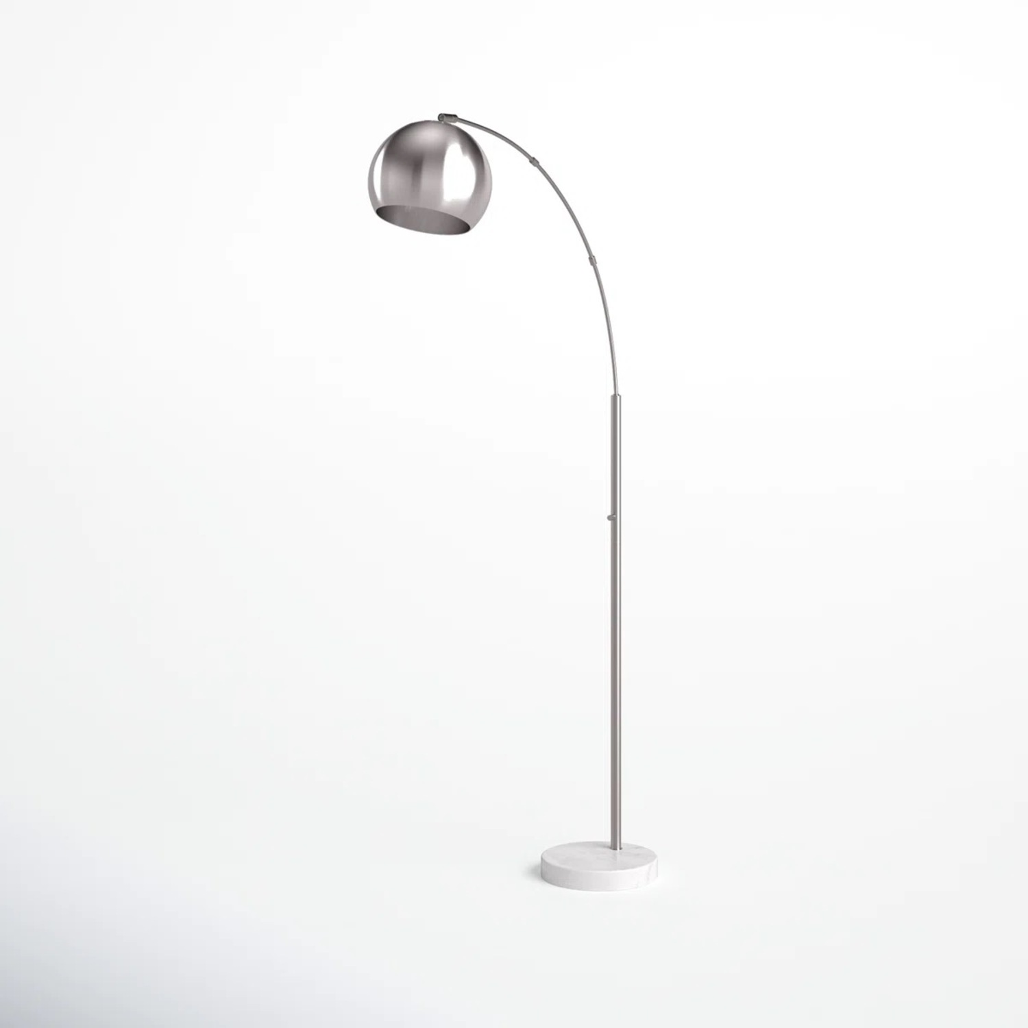 Silver Stainless Steel Floor Lamp - image-2
