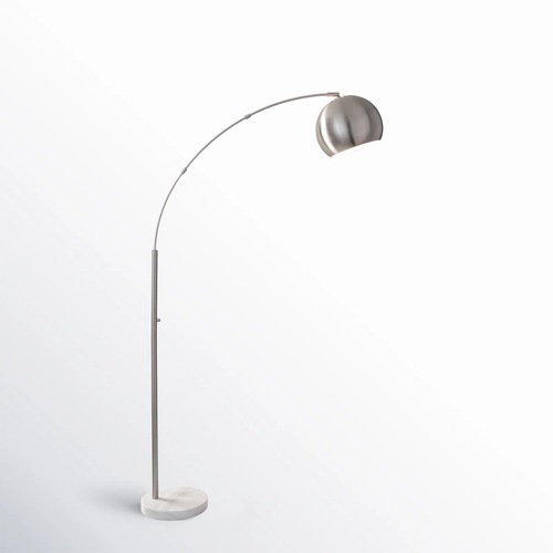 Used Silver Stainless Steel Floor Lamp for sale on AptDeco