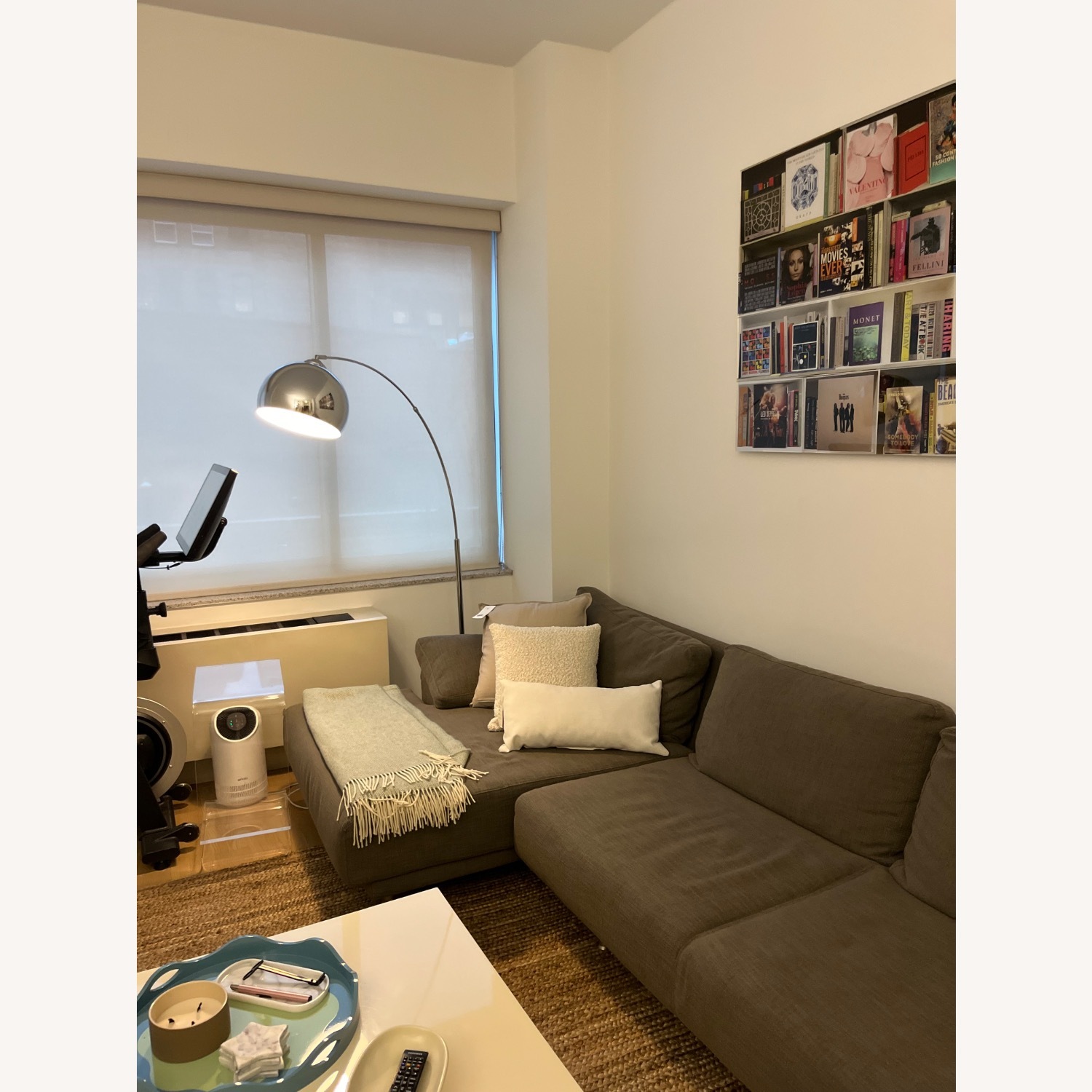 Silver Stainless Steel Floor Lamp - image-4