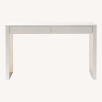 CB2 Runway White Lacquer Desk