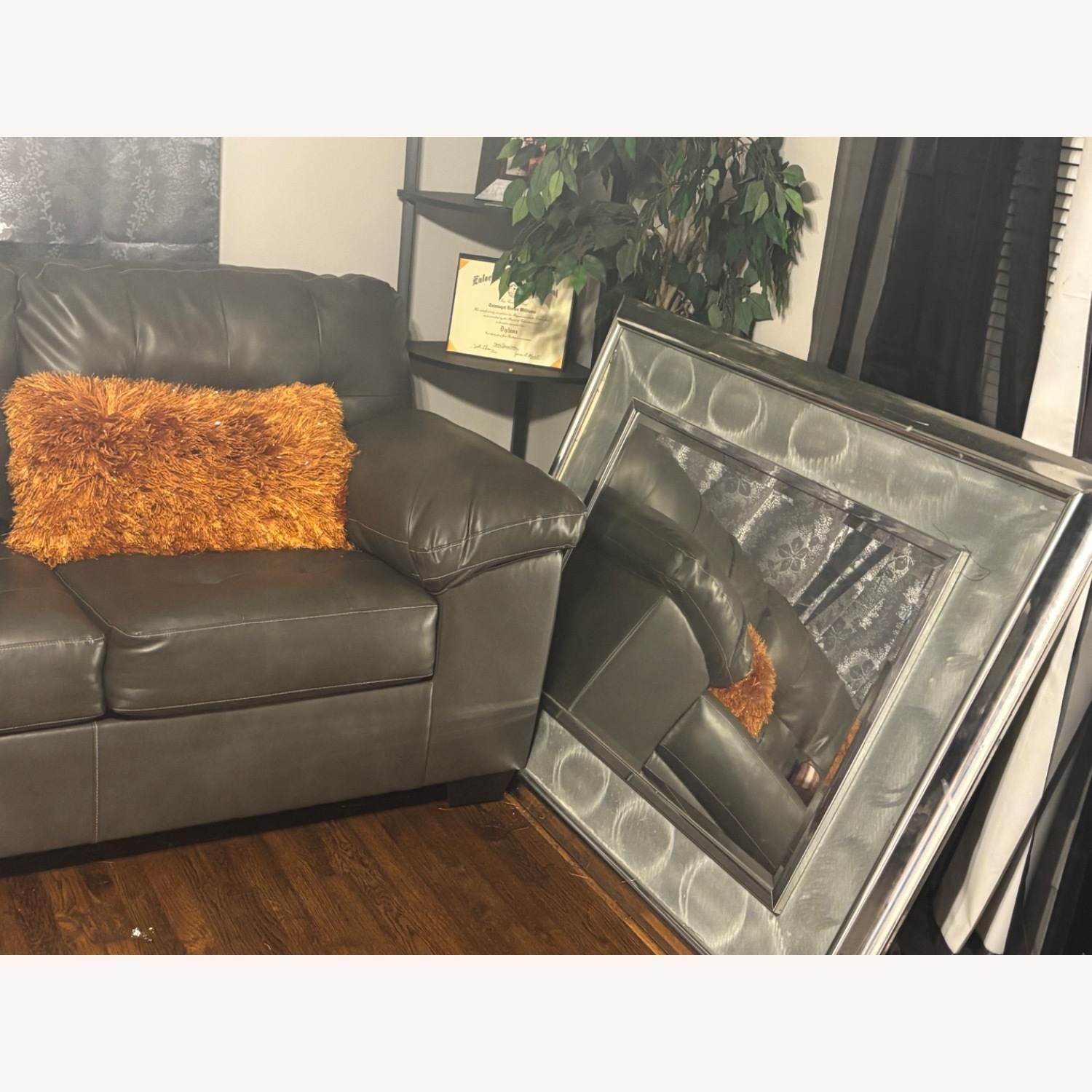 Dark Gray 2 Piece Sectional - image-2