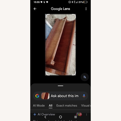 Used Walnut Sleigh Bed  for sale on AptDeco