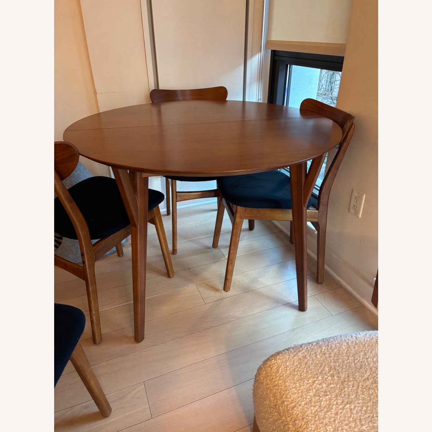 West Elm Mid-Century Rounded Extendable Dining Table  - image-2