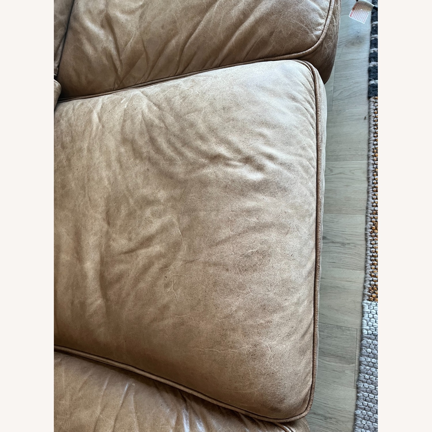 Article Timber Dark Brown Leather 3+ Seater Sofa - image-4