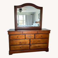 Dark Brown Wood Dresser