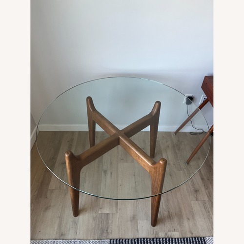 Used Crate & Barrel Tate 48" Round Dining Table for sale on AptDeco