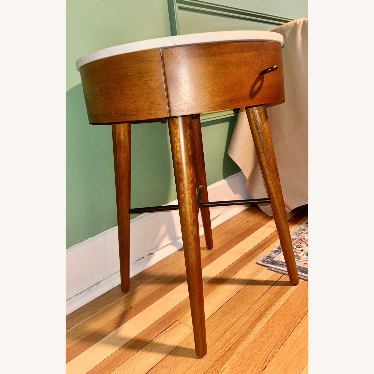 West Elm Penelope Marble Top Side Table - image-3