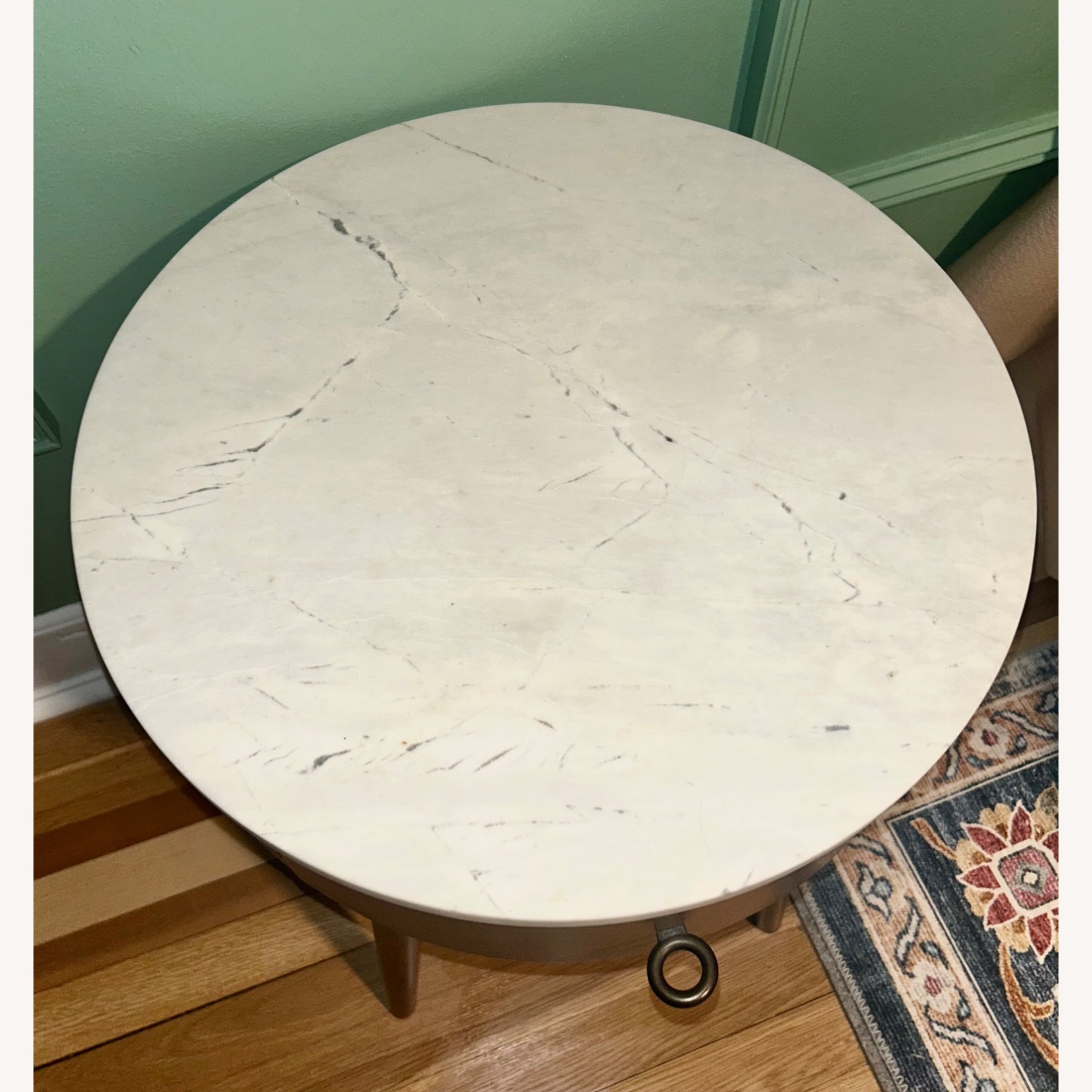 West Elm Penelope Marble Top Side Table - image-5