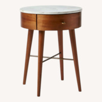 West Elm Penelope Marble Top Side Table