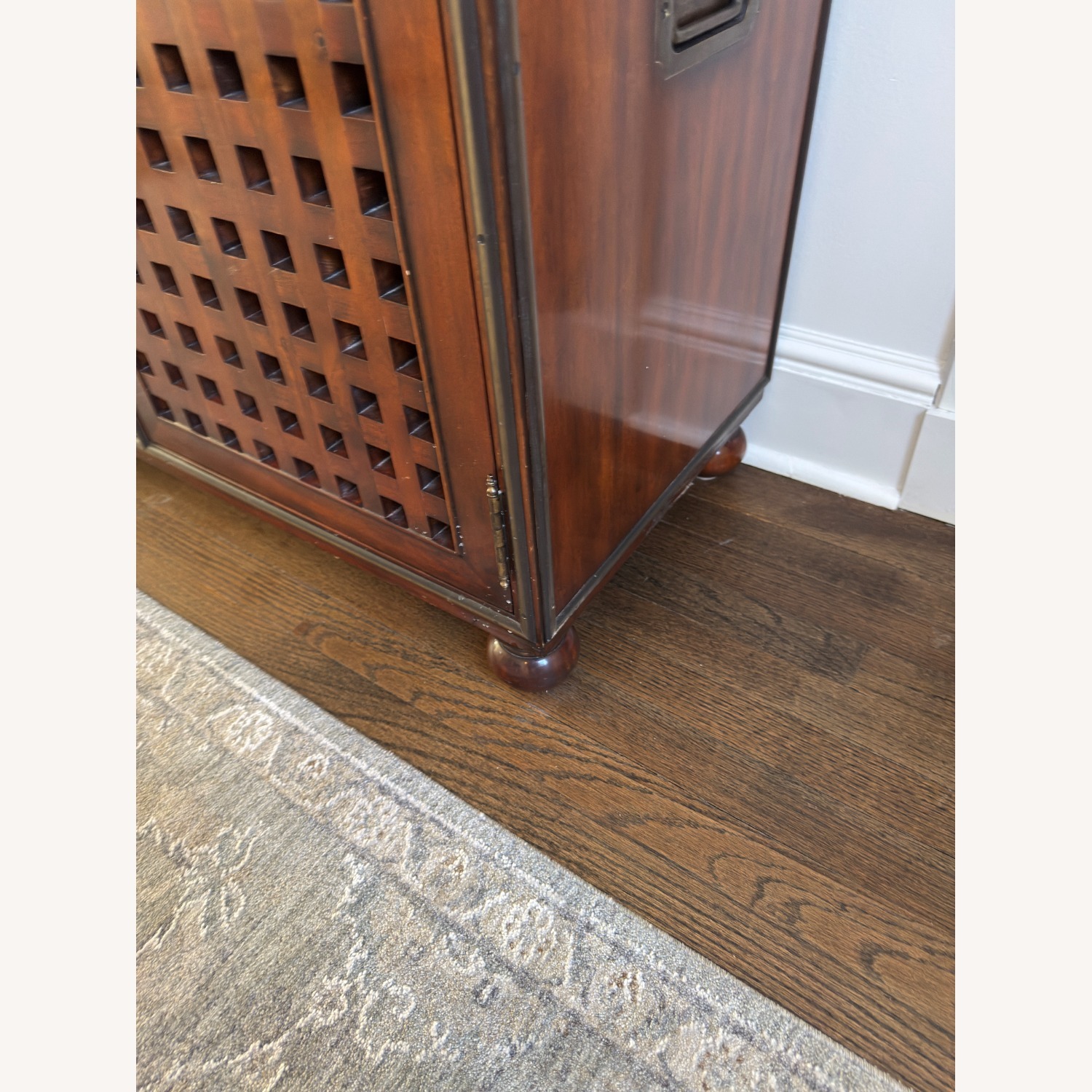 Theodore Alexander Campaign Dark Brown Wood Sideboard - image-8