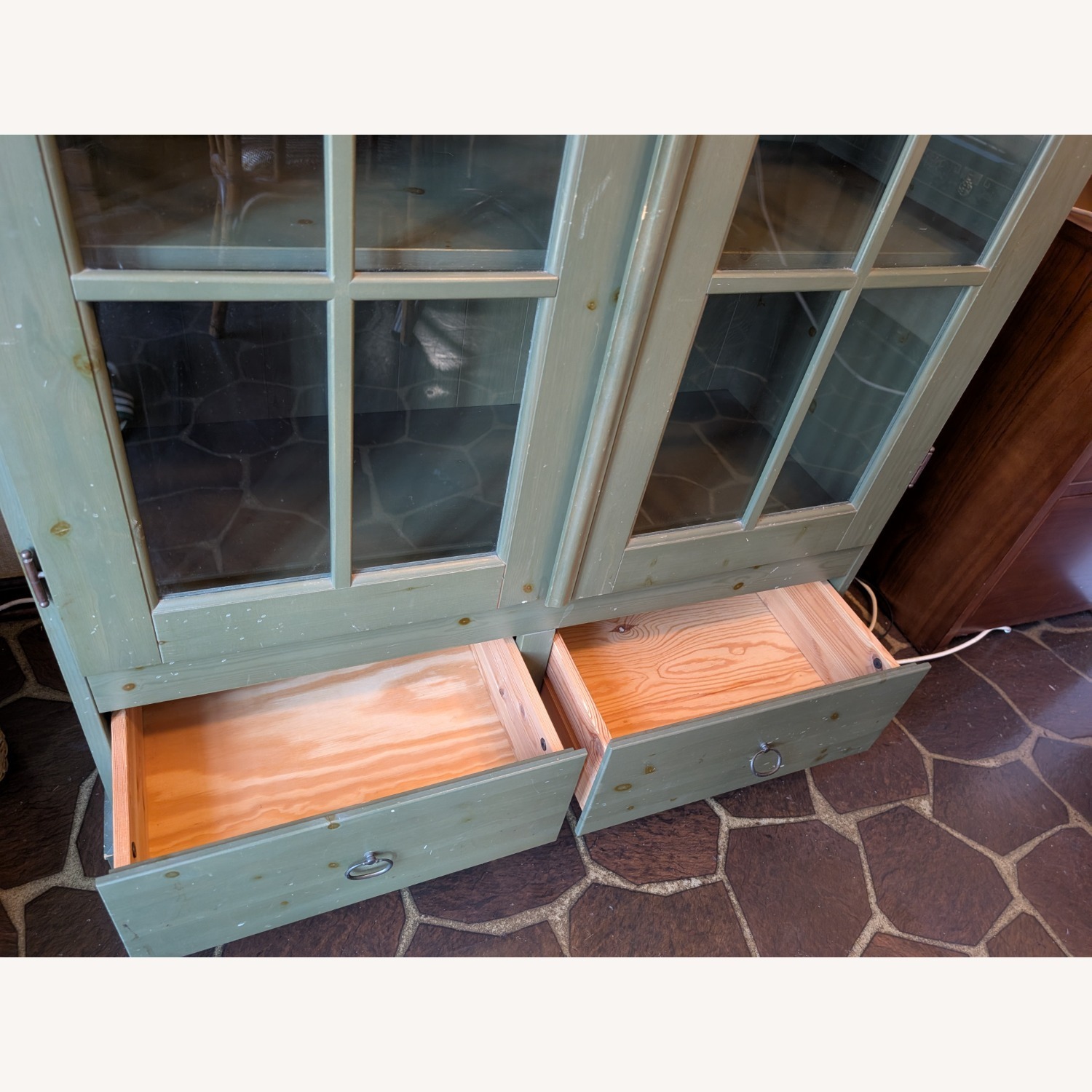 IKEA HEMNES Green Wood Bookcase - image-8