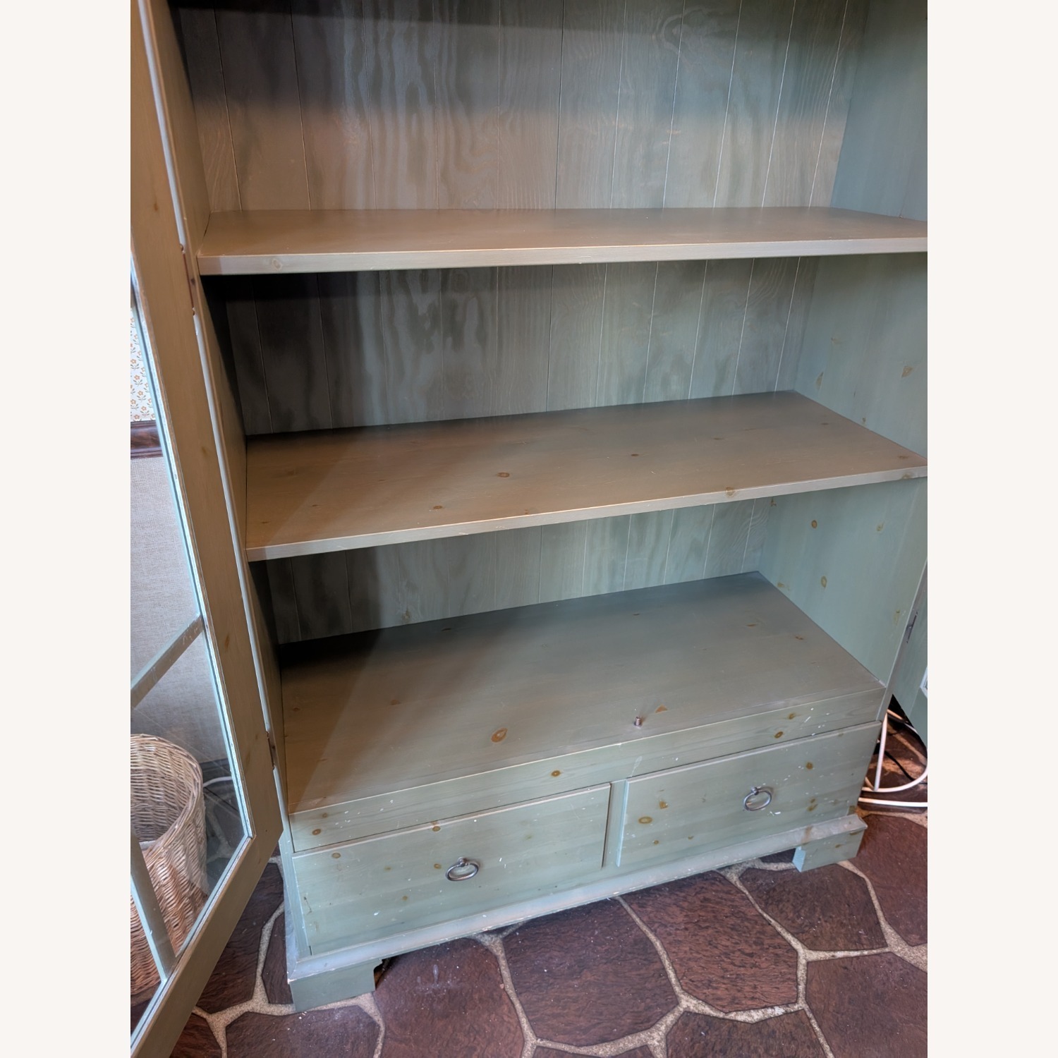 IKEA HEMNES Green Wood Bookcase - image-4