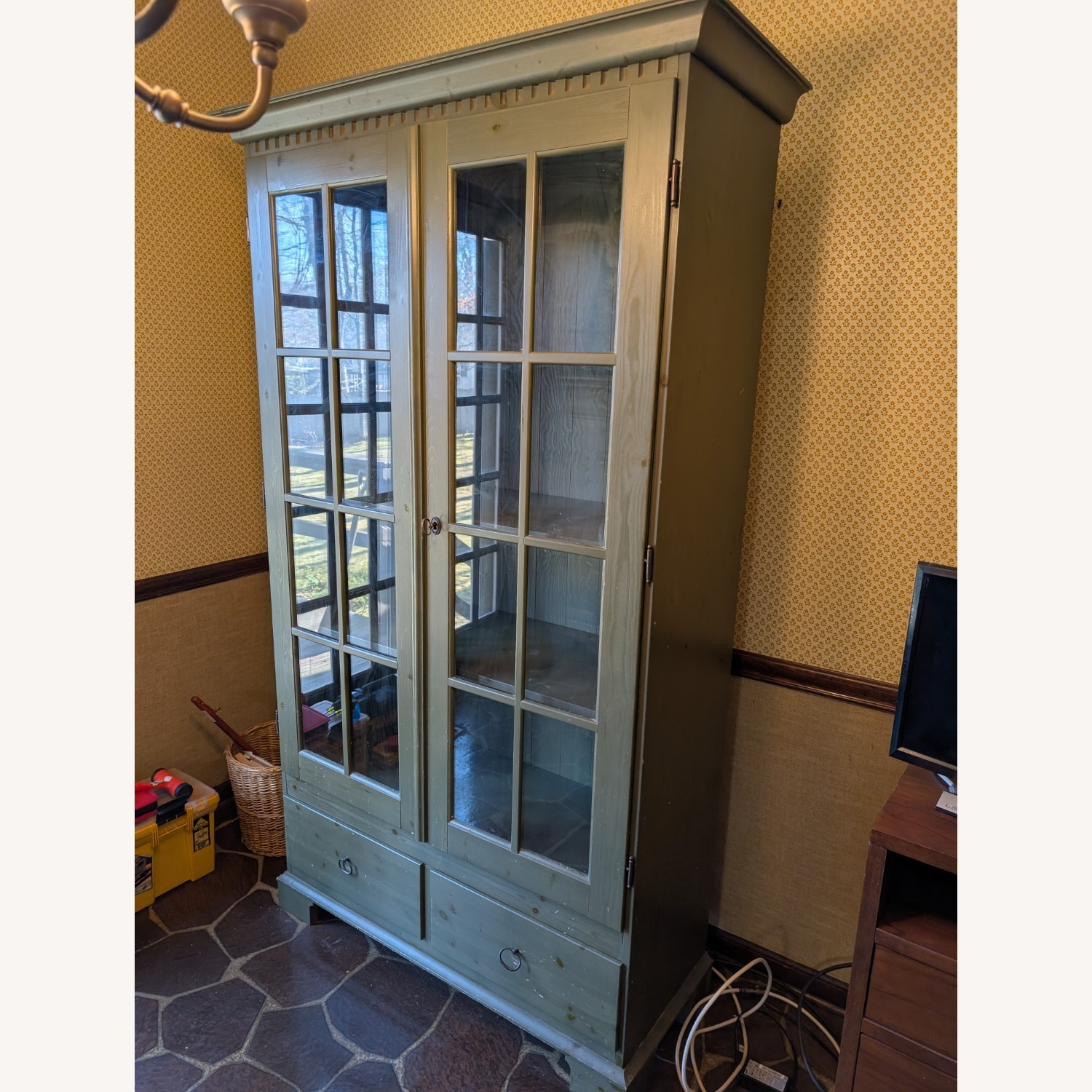 IKEA HEMNES Green Wood Bookcase - image-1