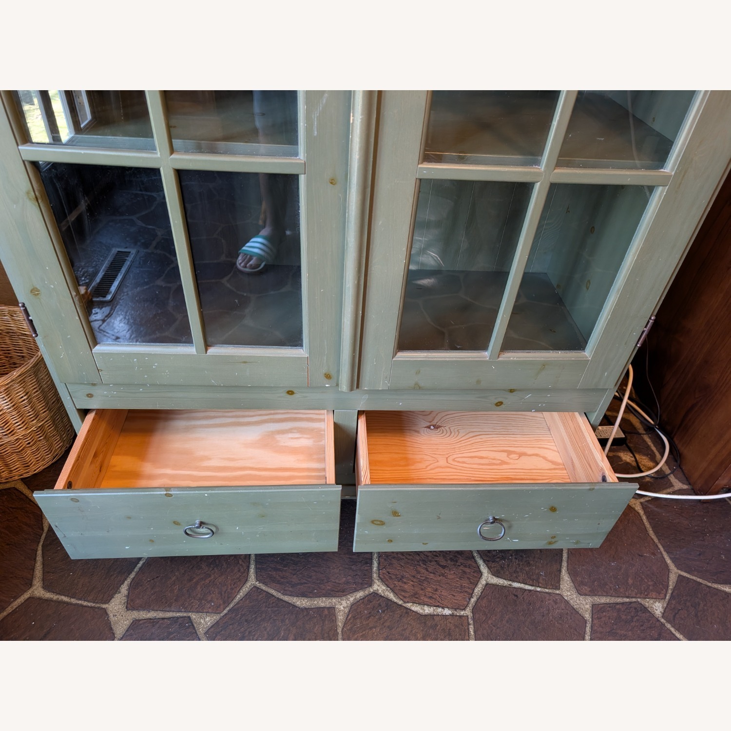 IKEA HEMNES Green Wood Bookcase - image-6