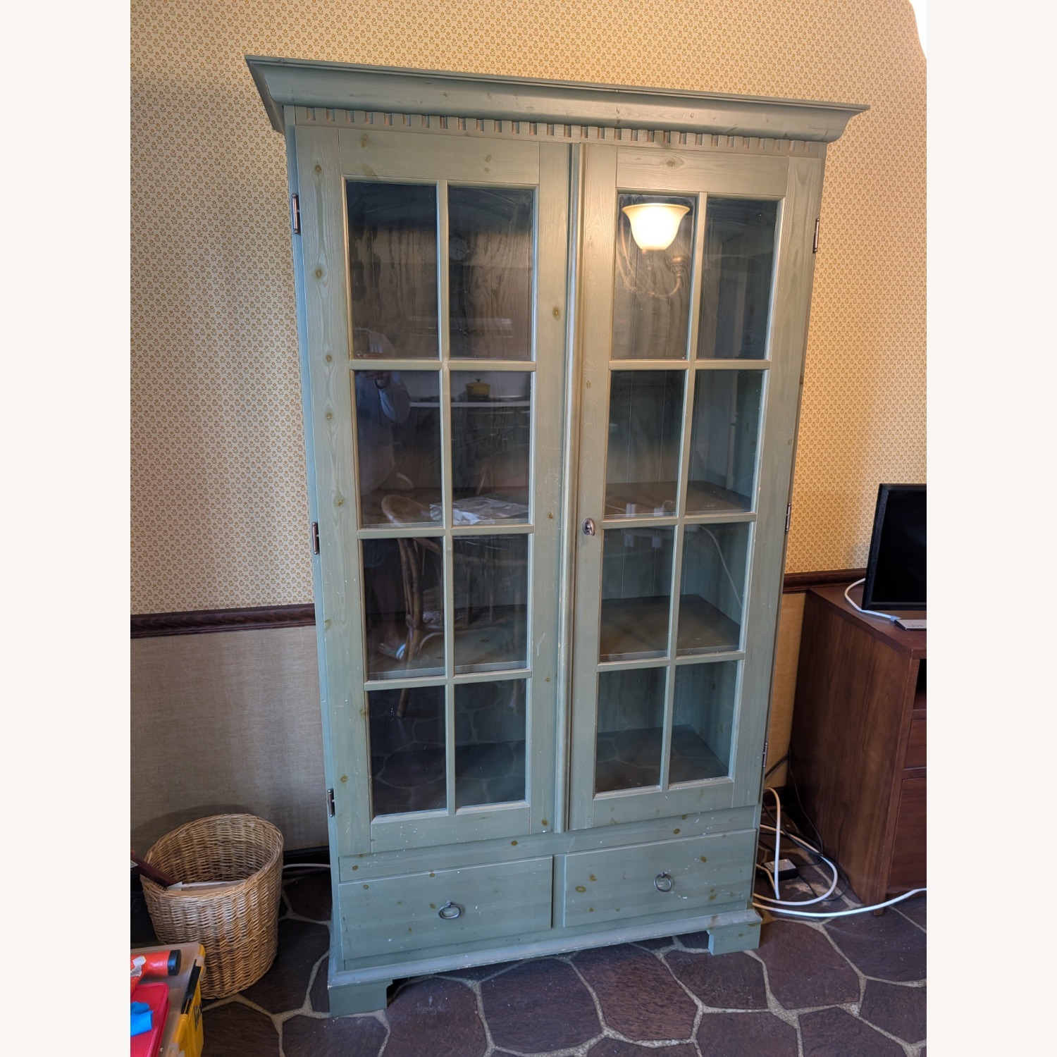 IKEA HEMNES Green Wood Bookcase - image-12