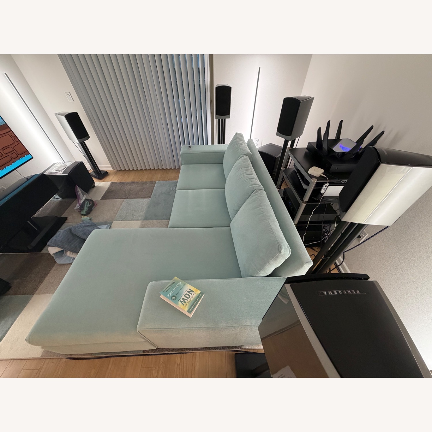 Apt2b Melrose Reversible Chaise Sleeper Sofa - image-5