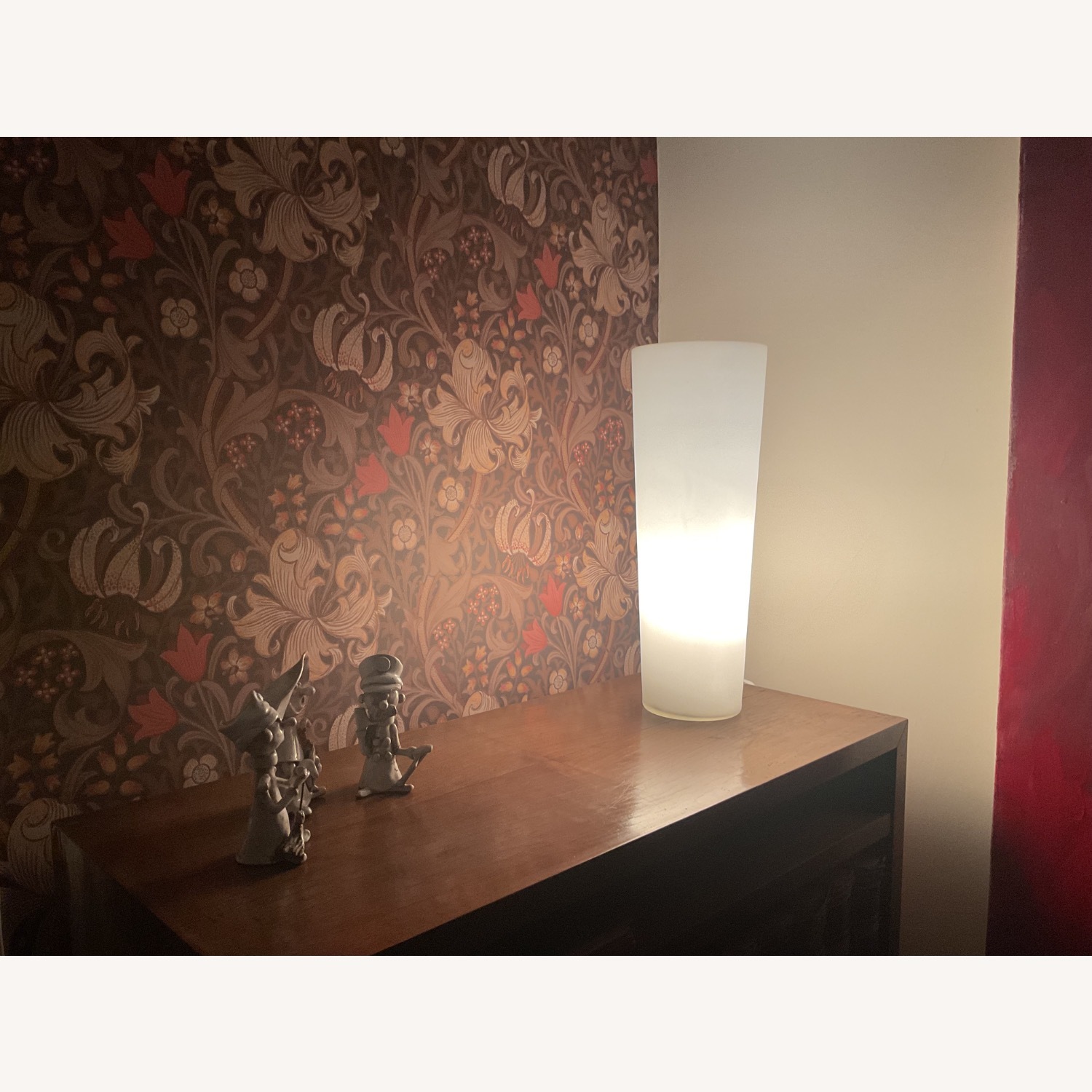 Modern White Glass Table Lamp - image-3