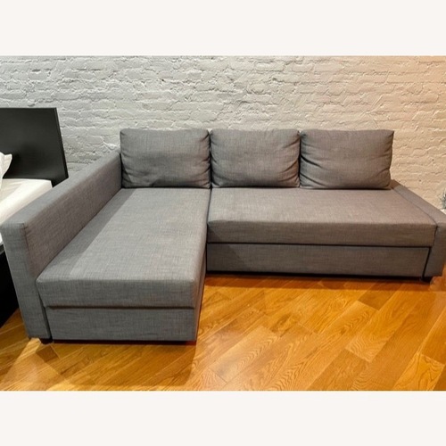 Used IKEA Sectional/Sleeper/Storage (Grey) for sale on AptDeco