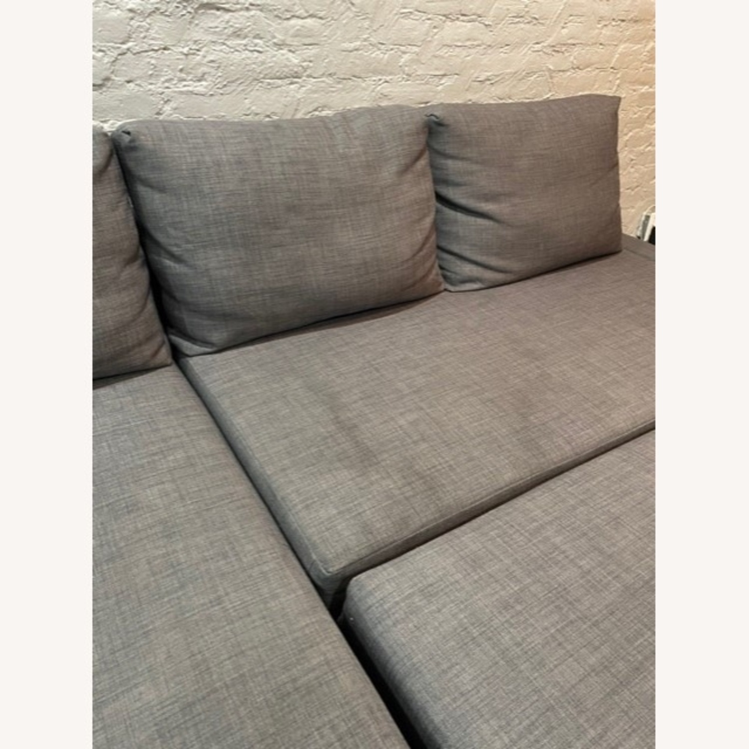 IKEA Sectional/Sleeper/Storage (Grey) - image-4