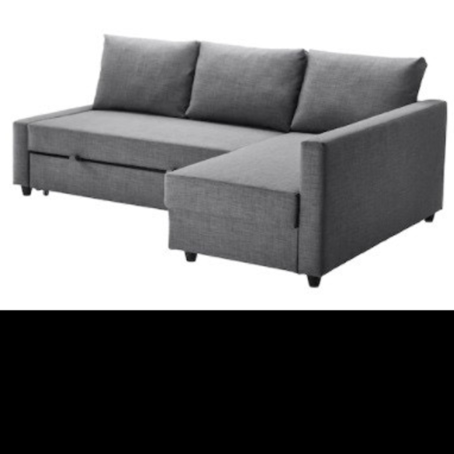 IKEA Sectional/Sleeper/Storage (Grey) - image-6