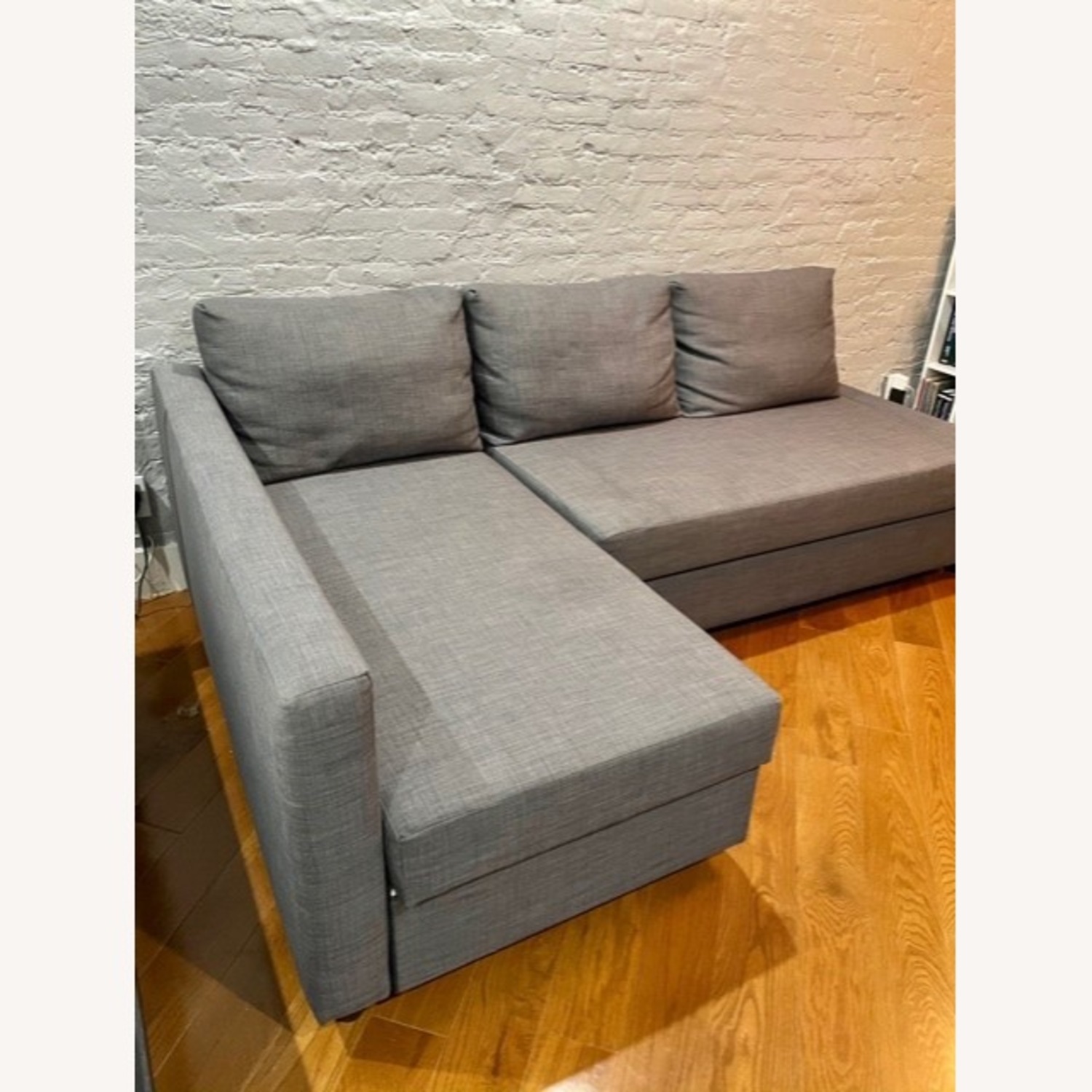 IKEA Sectional/Sleeper/Storage (Grey) - image-2