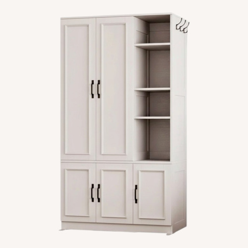 Used Lark Manor White Armoire for sale on AptDeco