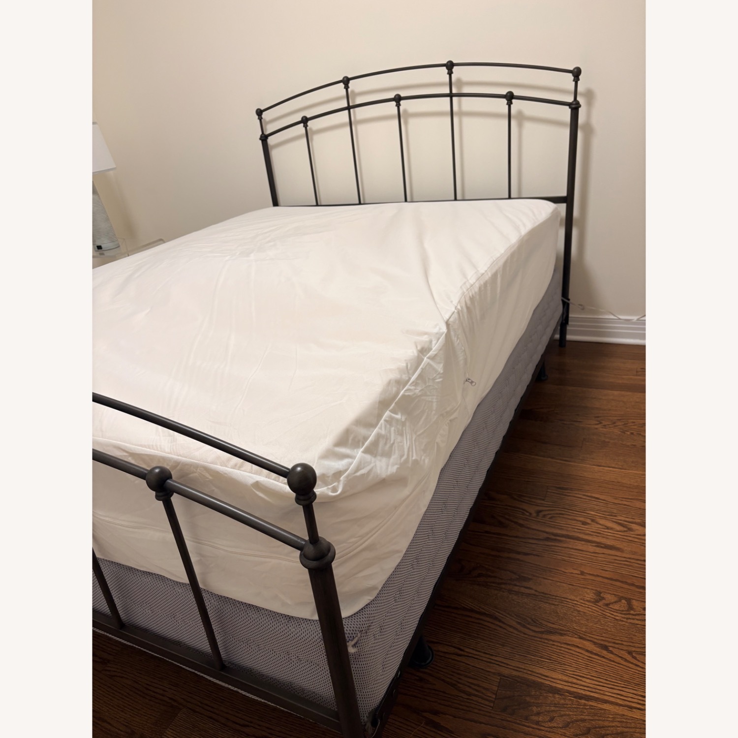 Lark Manor Dark Brown Metal Queen Bed - image-1