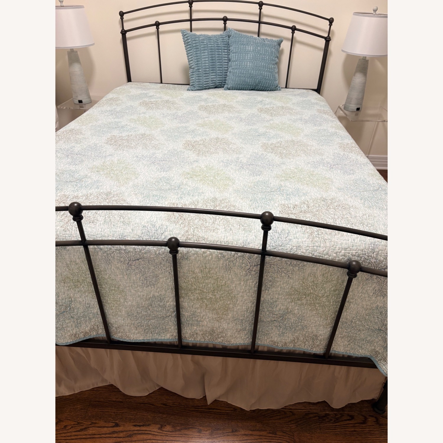 Lark Manor Dark Brown Metal Queen Bed - image-3