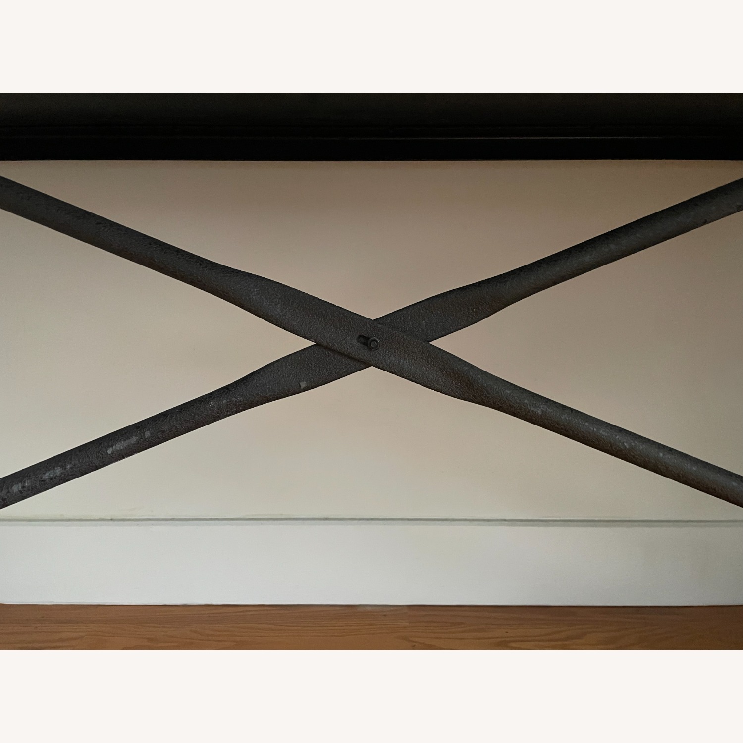 Restoration Hardware Flatiron Dark Brown Wood DeskA - image-7