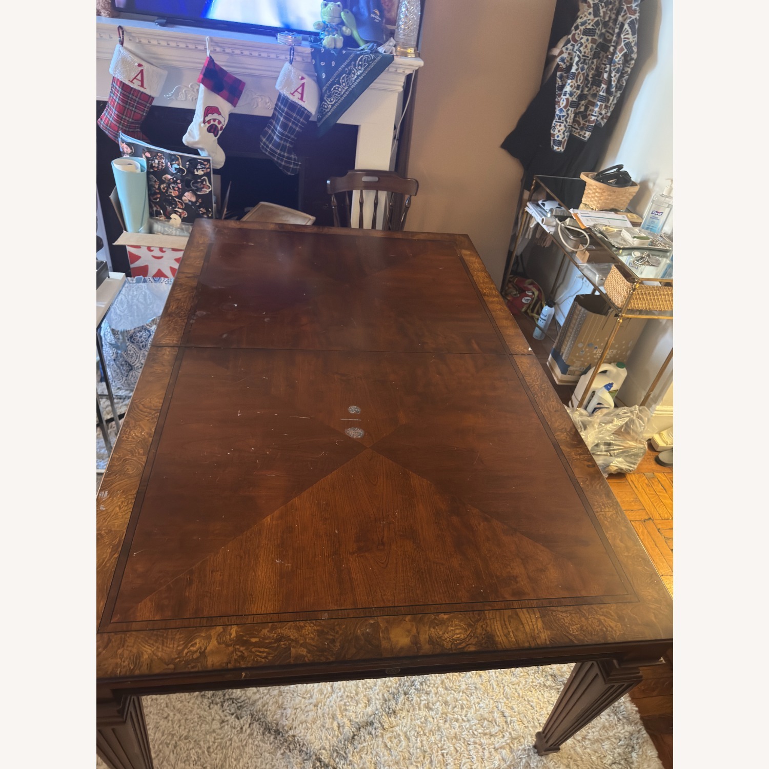 Louis XVI Style Antique Walnut Dining Table - image-3