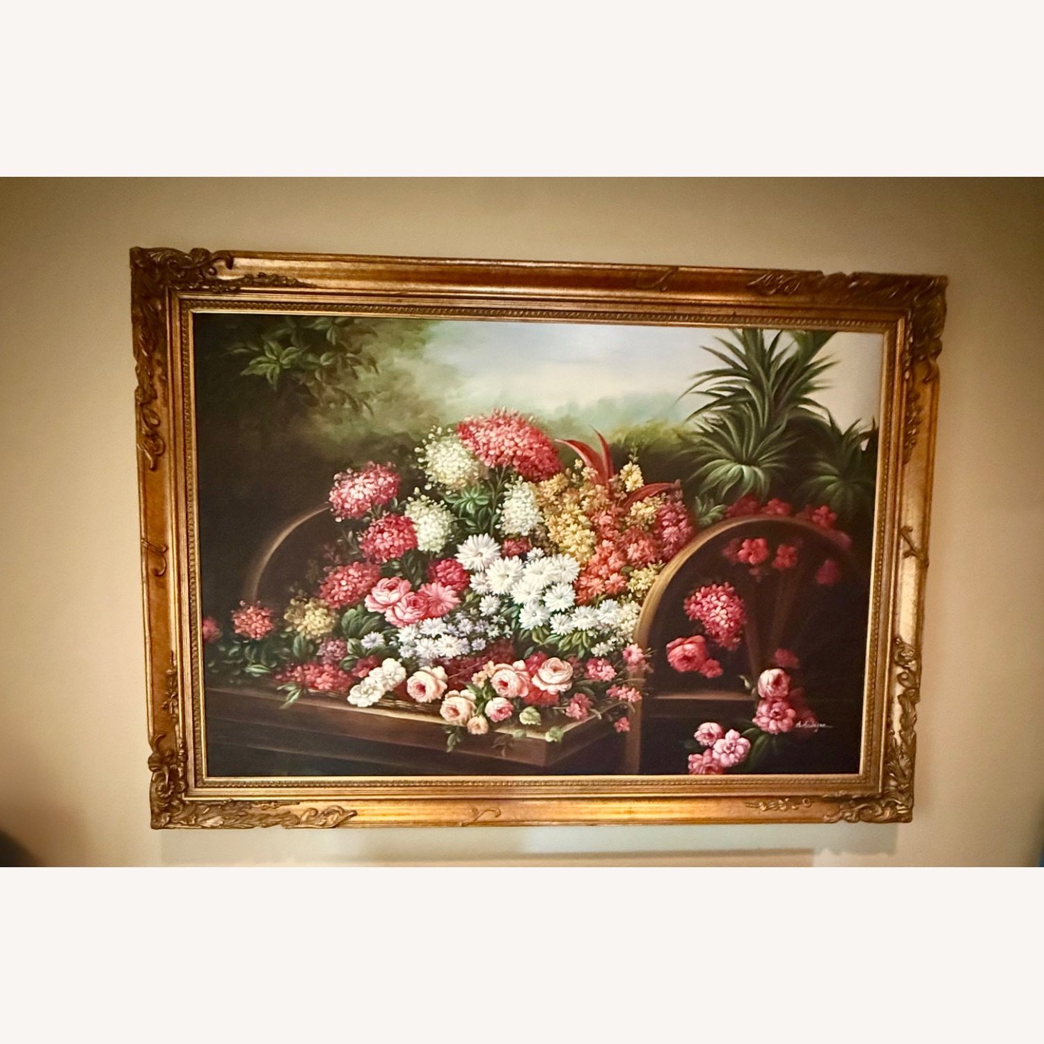 Large Framed Canvas Painting  - image-2