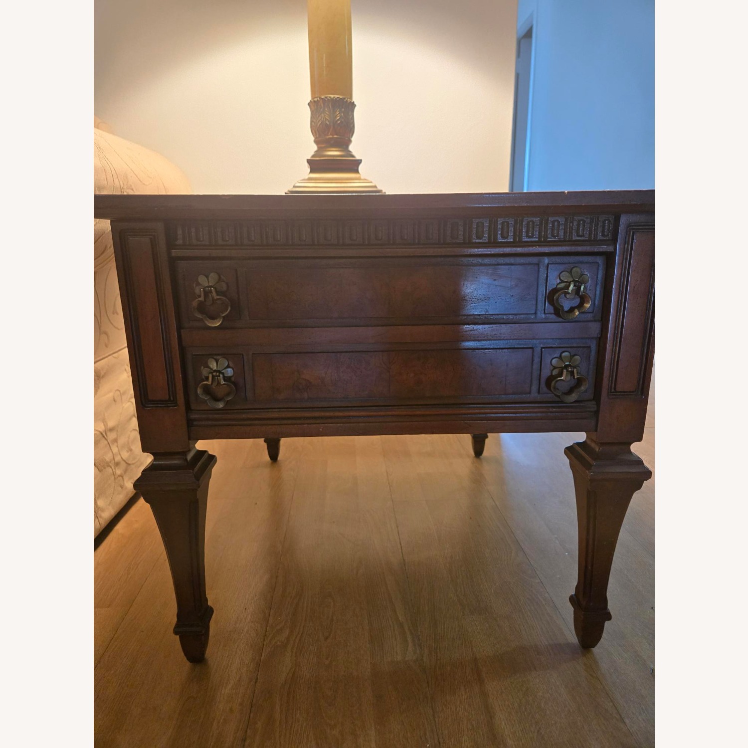 Vintage/Antique Finds Dark Brown Wood Side Tables - image-1