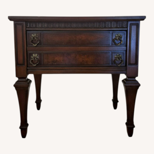 Used Vintage/Antique Finds Dark Brown Wood Side Tables for sale on AptDeco