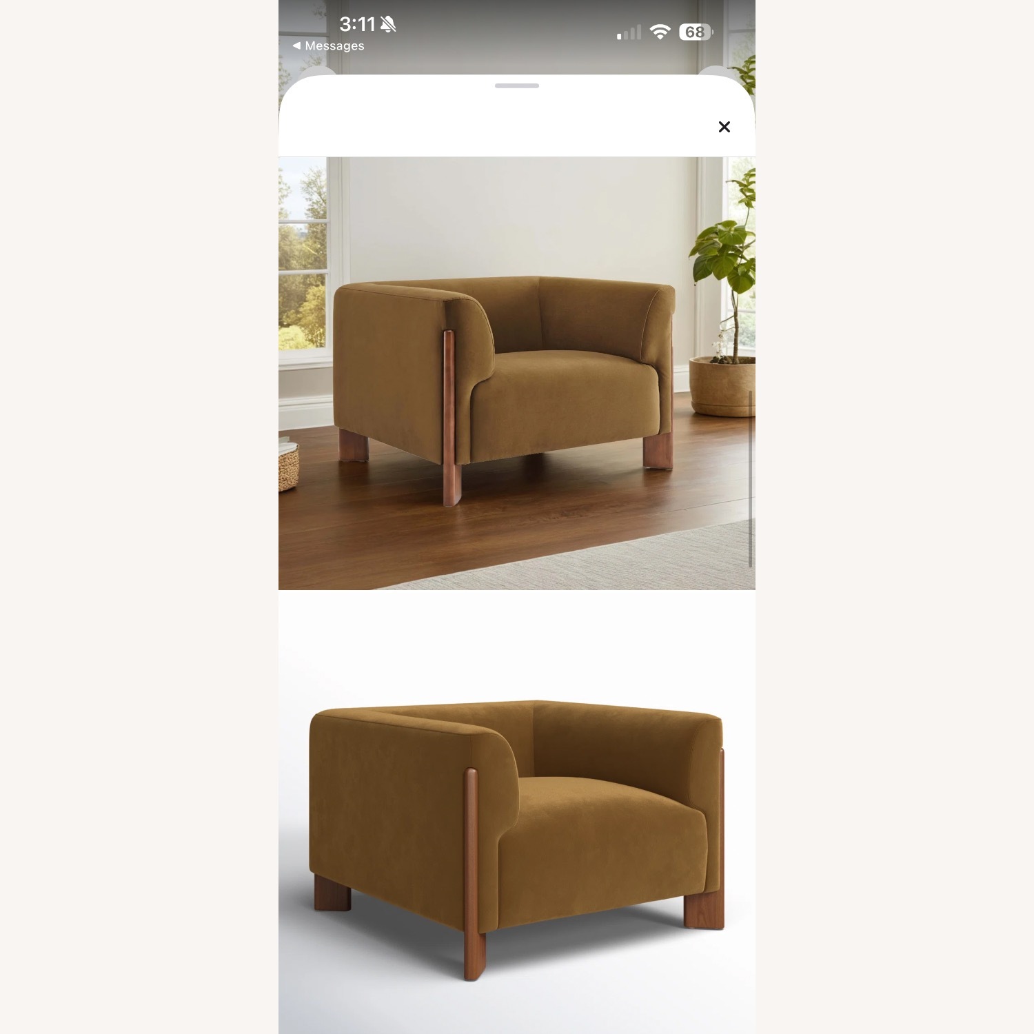 Wannetta Upholstered Armchair - image-3