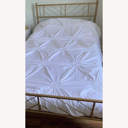 Used Wayfair Gold Metal Twin Bed for sale on AptDeco