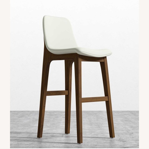 Used Rove Concepts Aubrey White Leather Stools for sale on AptDeco