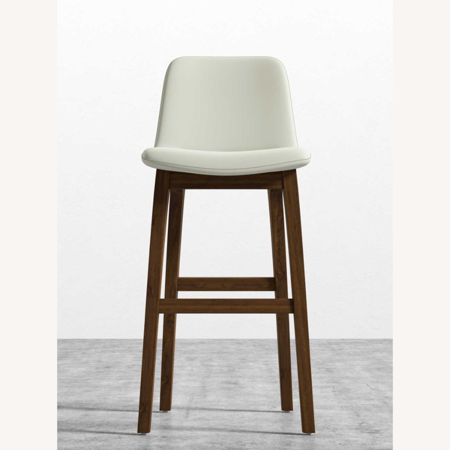 Rove Concepts Aubrey White Leather Stools - image-2