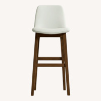 Rove Concepts Aubrey White Leather Stools