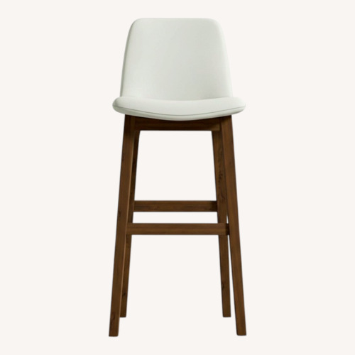 Used Rove Concepts Aubrey White Leather Stools for sale on AptDeco