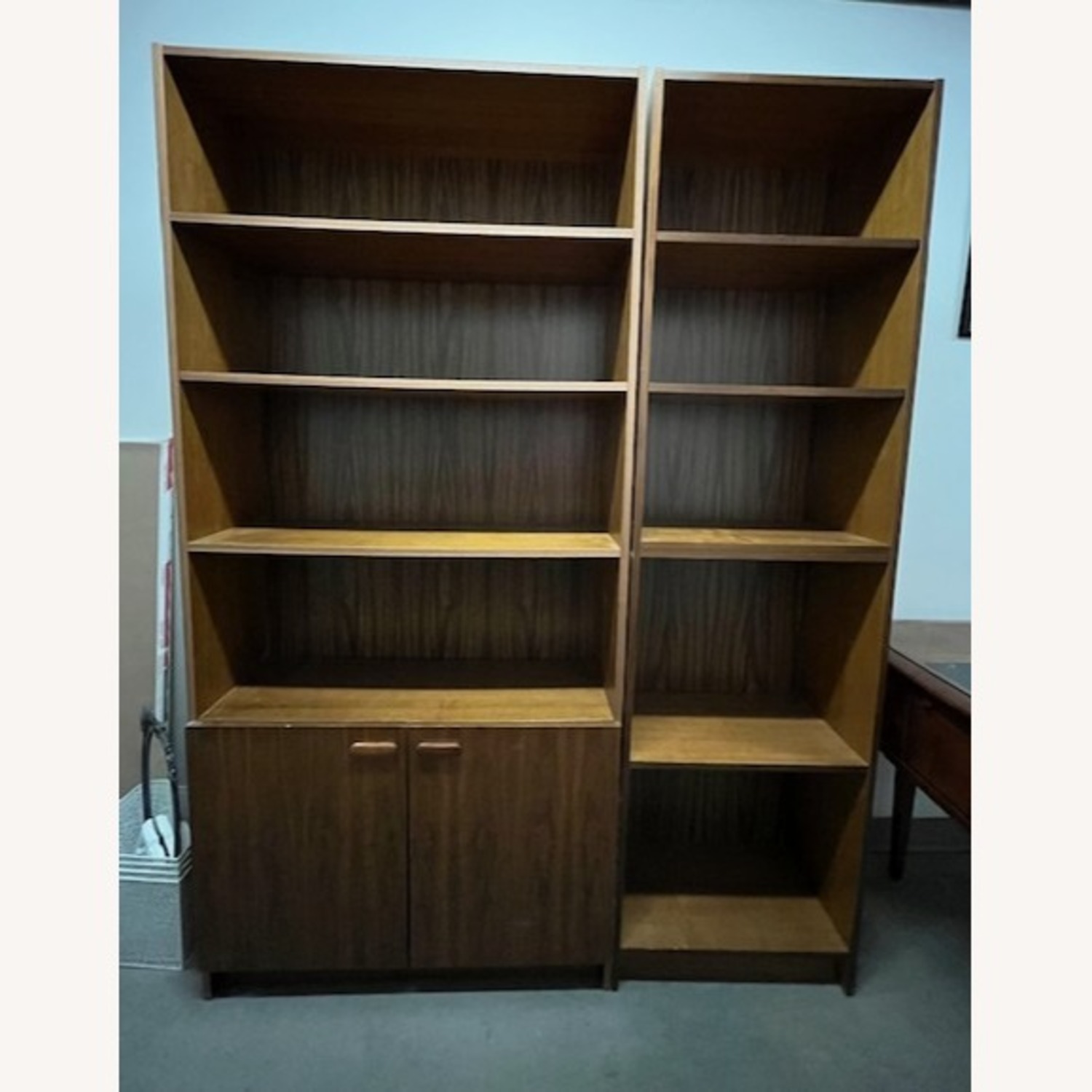 Dark Brown Wood Bookcase - image-1
