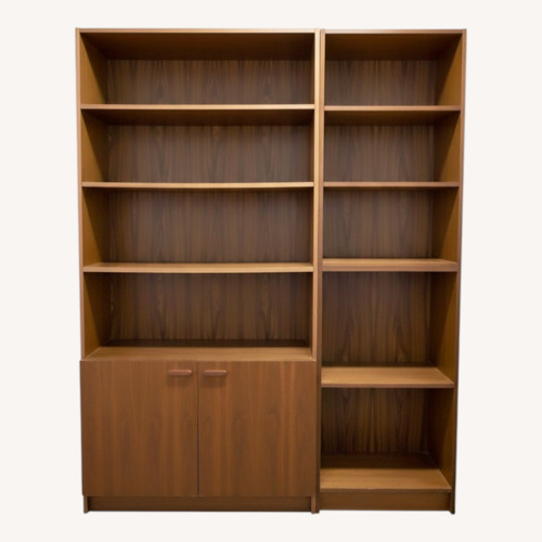 Used Dark Brown Wood Bookcase for sale on AptDeco