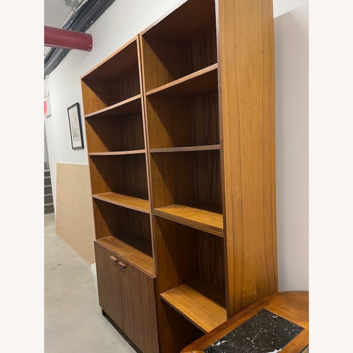 Dark Brown Wood Bookcase - image-2
